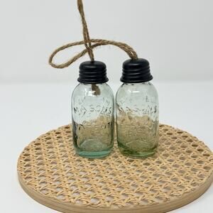 Mason Jar Christmas Tree Ornament ~ Set Of 2 Cute! Gift